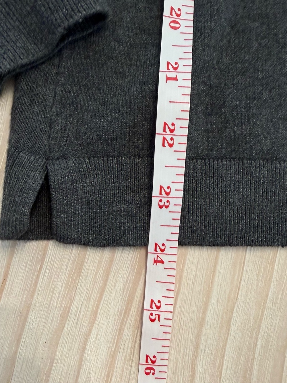 Golfini Women's Dark Gray V-Neck Sweater - Picture 6 of 7